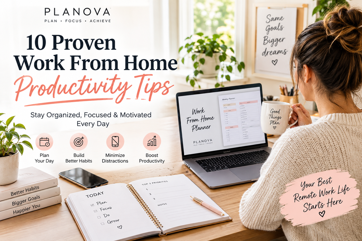 10 Proven Work From Home Productivity Tips to Stay Organized Every Day